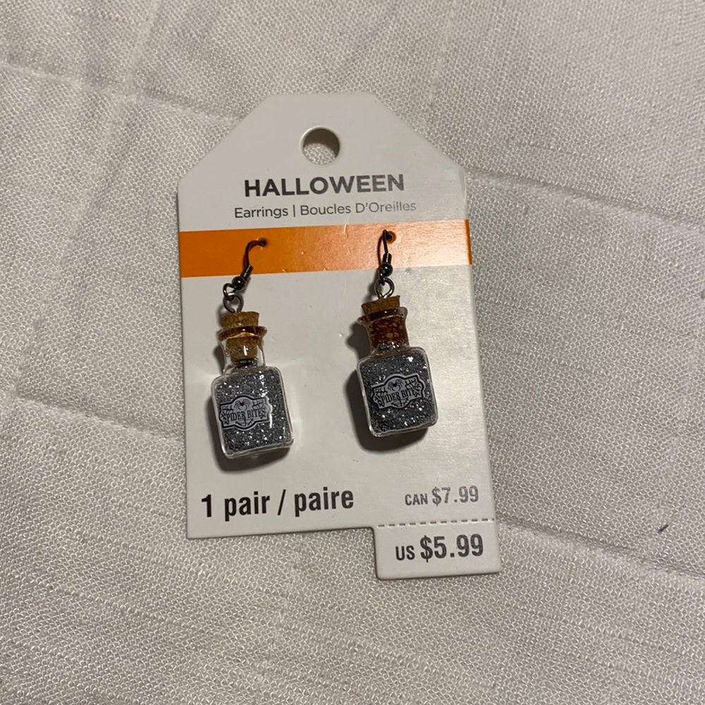 Halloween potion earrings